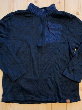 Vintage 90s Old River Quarter Zip Pocketed Outdoor Windbreaker Light Jacket L